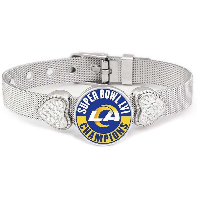 Spec. Los Angeles Rams Superbowl Womens Adjustable Silver Bracelet Gift D26