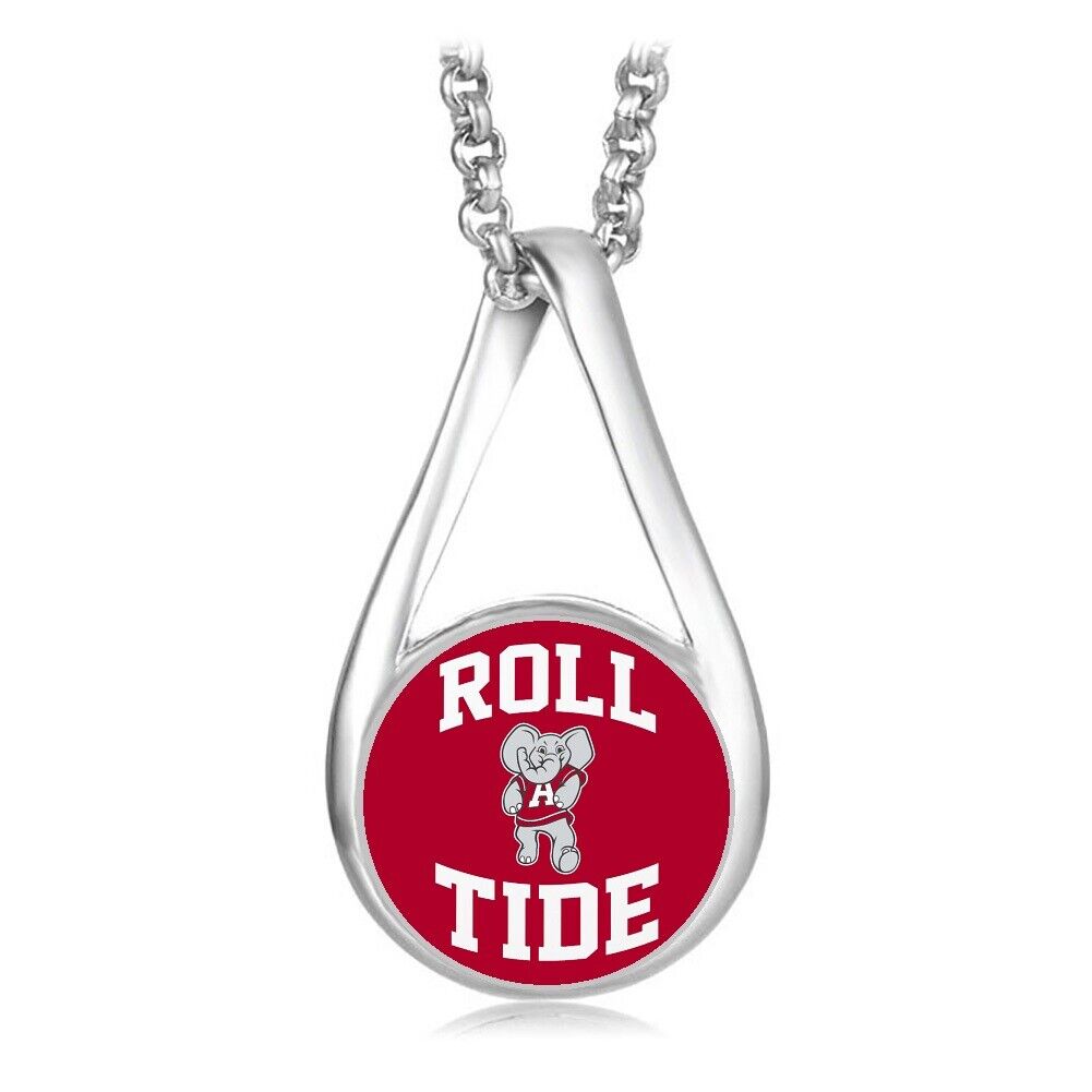 Special Alabama Crimson Tide Womens Sterling Silver Necklace Jewelry Gift D28Rt