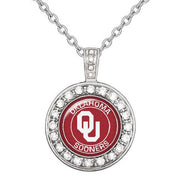 Oklahoma Sooners Womens 925 Sterling Silver Necklace College Football D18