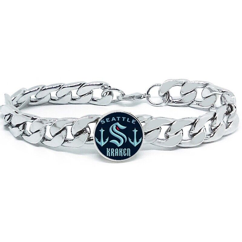 Seattle Kraken Gift Men'S Women'S Stainless Steel Bracelet Giftpg D4