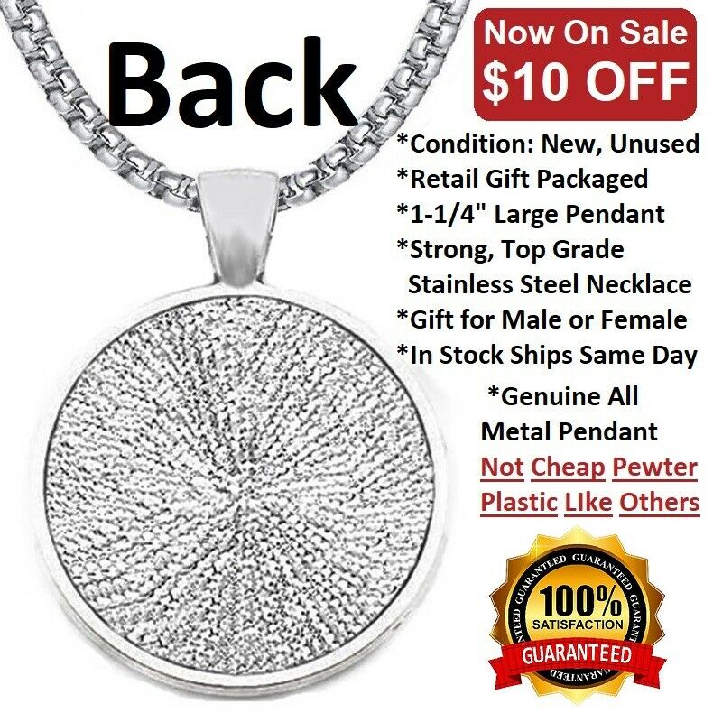 Large Pittsburgh Steelers Necklace Stainless Steel Chain Football Free Ship' D30
