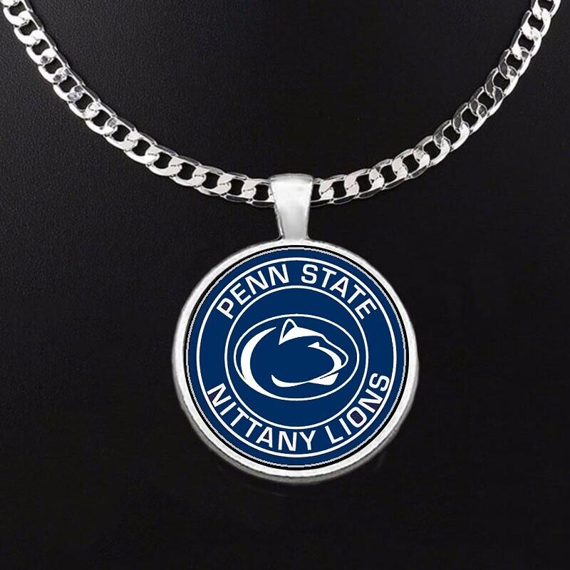 Penn State Nittany Lions Mens Womens 24" Stainless Chain Pendant Necklace D5