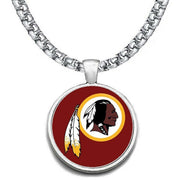 Large Washington Redskins 24" Necklace Stainless Steel Chain Free Ship' D30