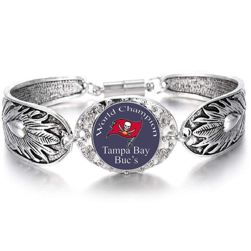 Special Championship Tampa Bay Buccaneers Womens Sterling Silver Bracelet D3