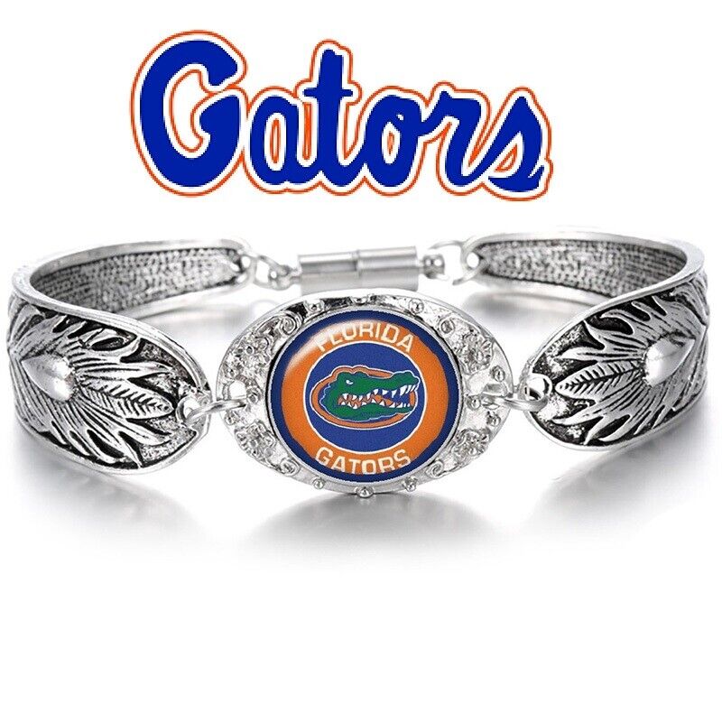 University Of Florida Gators Women's Sterling Silver Bracelet College Gift D3