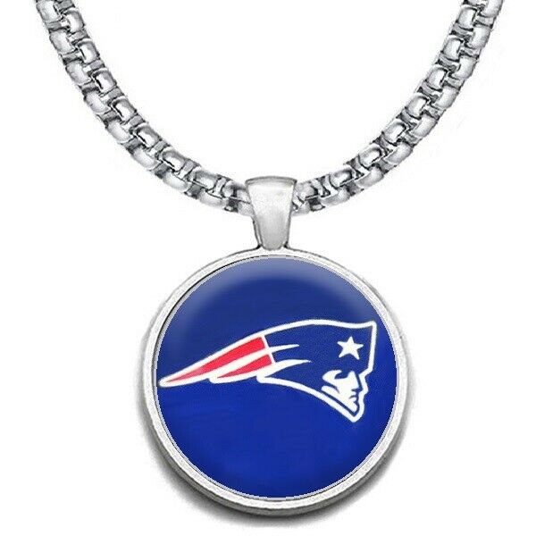 Large New England Patriots Necklace Stainless Steel Chain Free Ship' D30