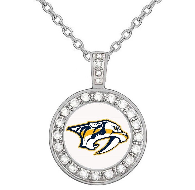Nashville Predators Womens 925 Sterling Silver Necklace With Pendant Gift D18