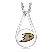 Anaheim Ducks Womens 925 Silver Necklace With Pendant Hockey Gift D28R