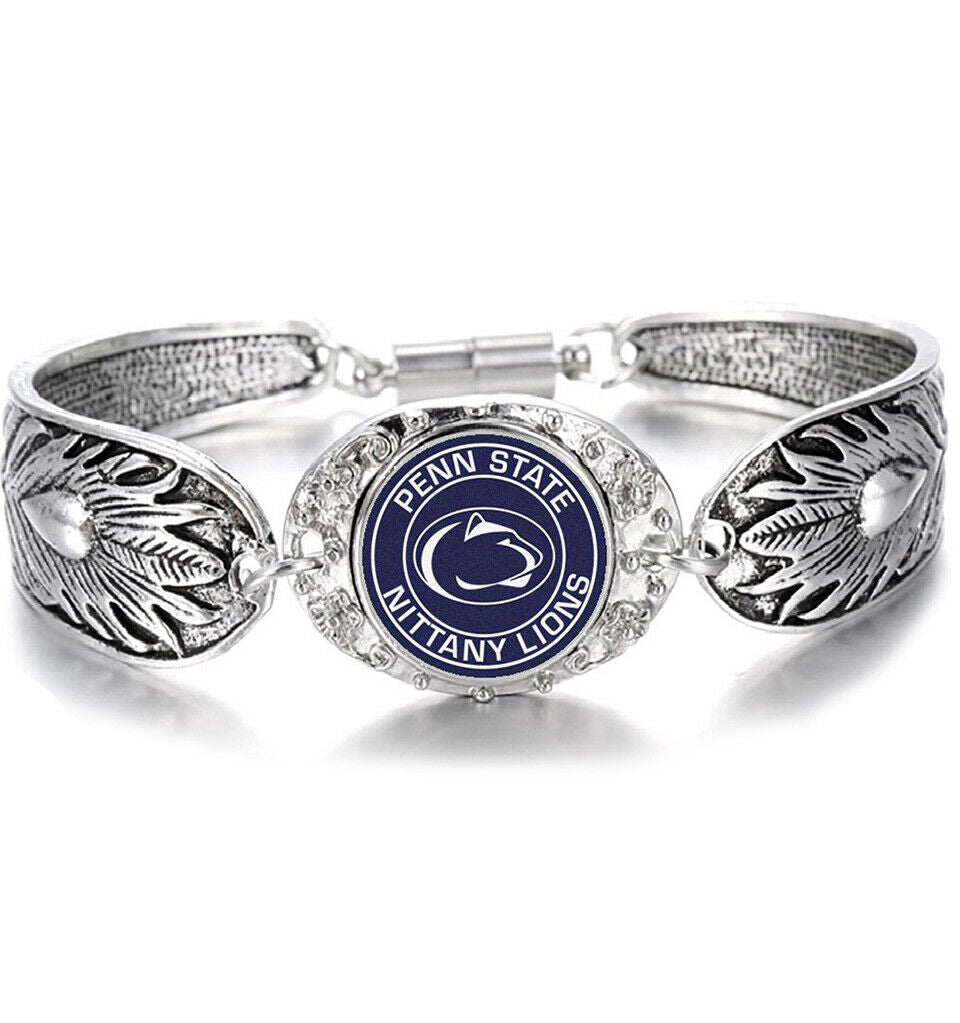 Penn State Nittany Lions Womens Sterling Silver Necklace Bracelet Gift Set D3D18