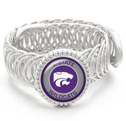 Kansas State University Mens Silver Adjustable Chain Bracelet Jewelry Gift D11