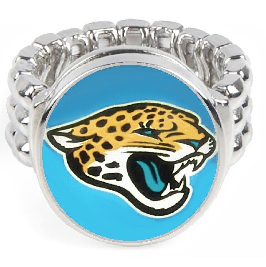 Jacksonville Jaguars Silver Mens Womens Football Ring Fits All Sizes W Gift P D2