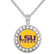 Lsu Tigers Womens 925 Sterling Silver Necklace State College Football  Gift D18