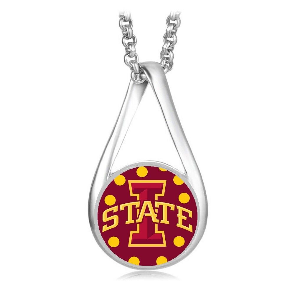 Iowa State University Cyclones Womens Sterling Silver Necklace Jewelry Gift D28L