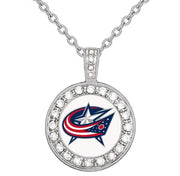 Columbus Blue Jackets Womens 925 Sterling Silver Necklace With Pendant Gift D18