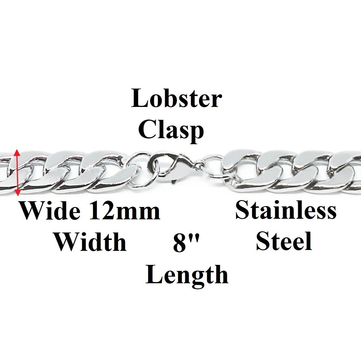 Real Madrid Soccer Futbol Silver Mens Curb Link Chain Bracelet w Gift Pkg D4