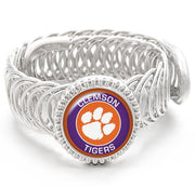 Clemson Tigers Mens Silver Adjustable Chain Bracelet Jewelry Gift D11