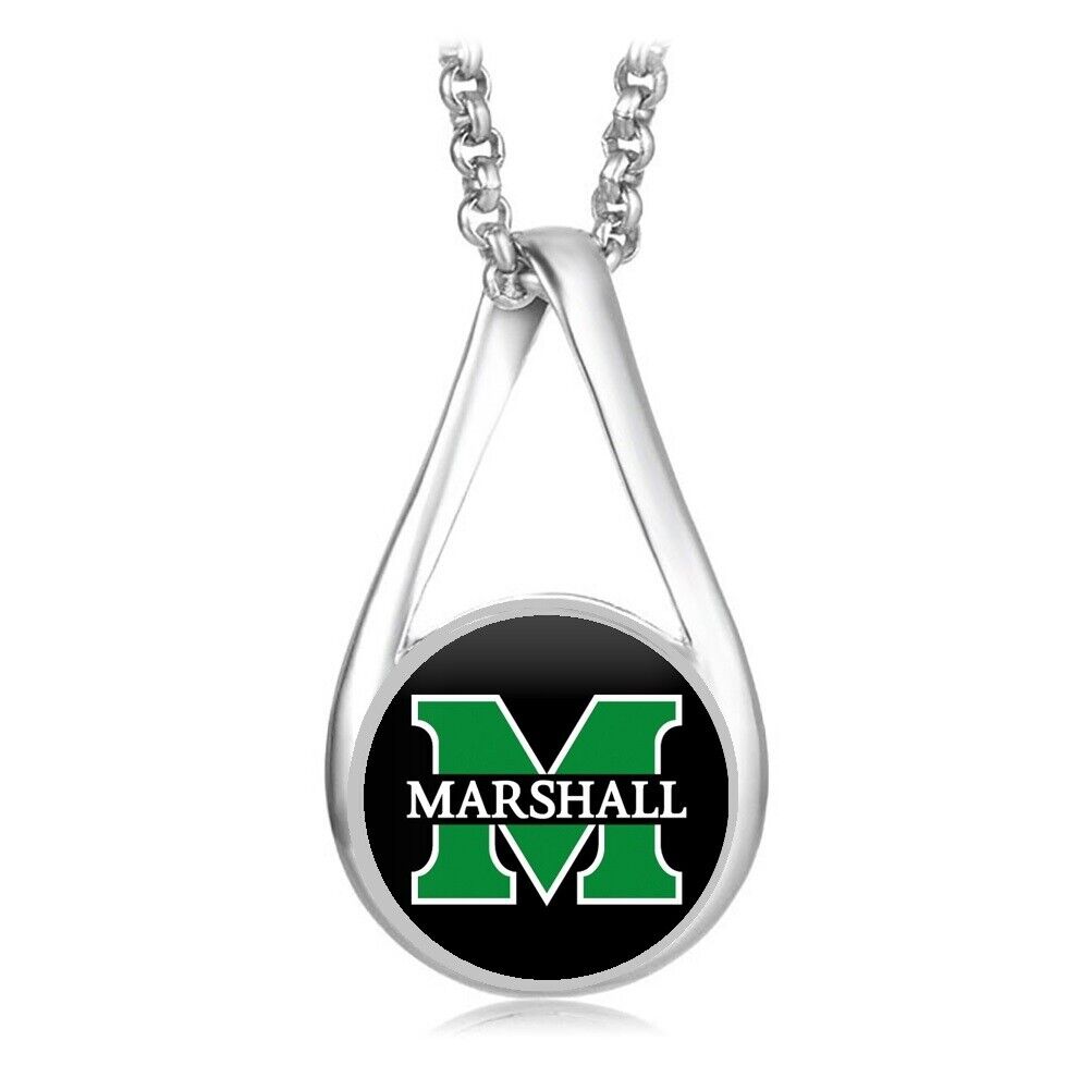 Marshall Thundering Herd Womens Sterling Silver Necklace State College Gift D28