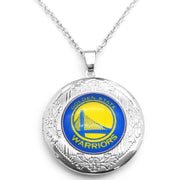 Golden State Warriors Womens 925 Silver 20" Link Chain Necklace Photo Locket D16