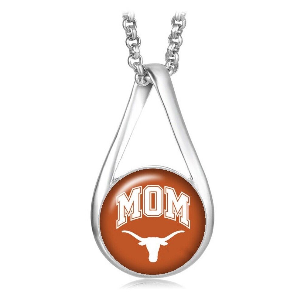 Mom Texas Longhorns Womens Sterling Silver Necklace University Gift D28M