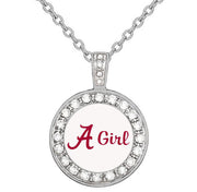 A Girl Alabama Crimson Tide Womens Sterling Silver Necklace Jewelry Gift D18