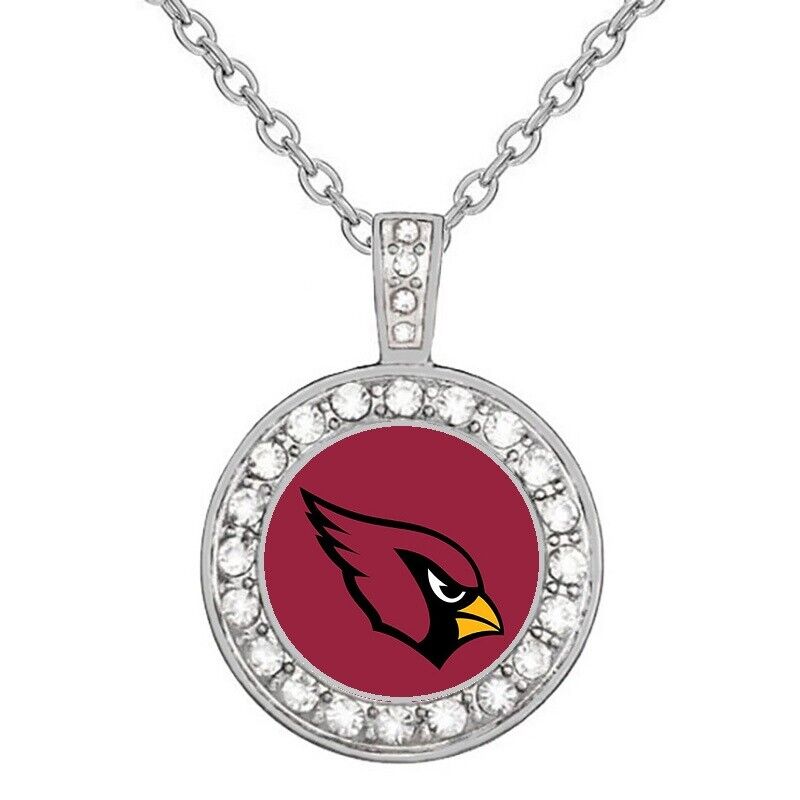 Arizona Cardinals Elegant Womens 925 Sterling Silver Necklace Football Gift D18