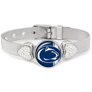 Penn State Nittany Lions Womens Adjust. Silver Bracelet Jewelry Gift D26