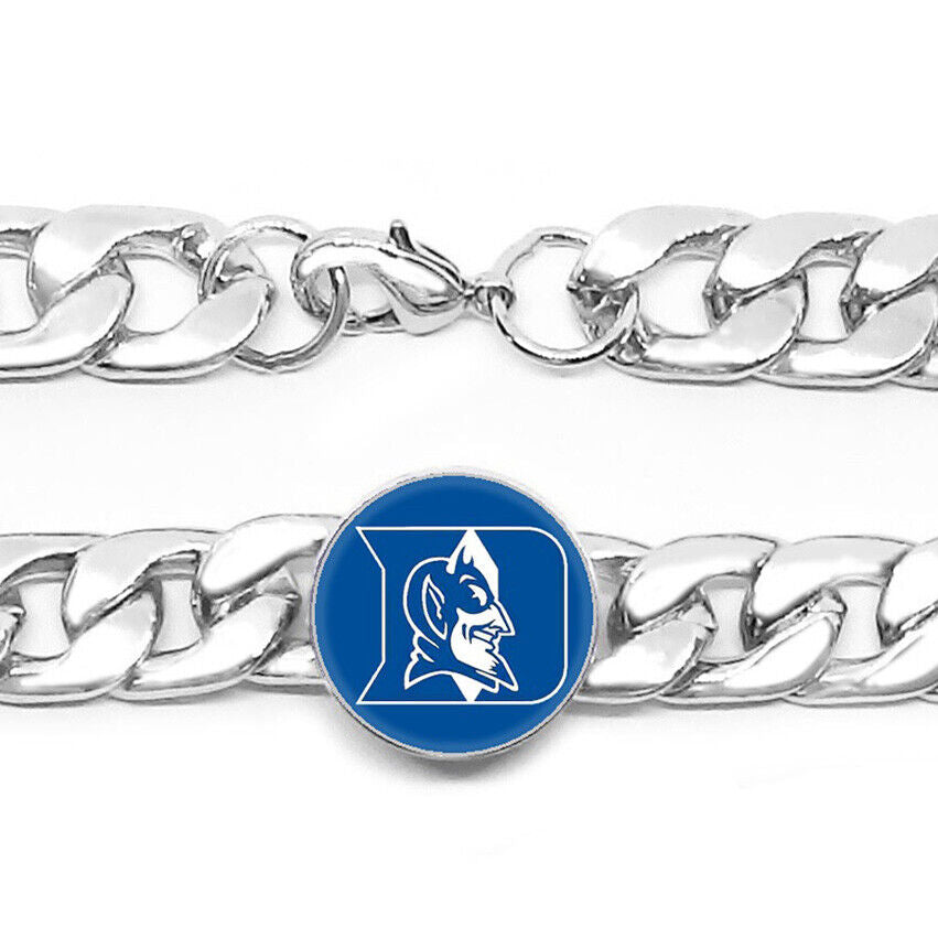 Duke University Blue Devils Mens Link Chain Bracelet Jewelry Gift D4
