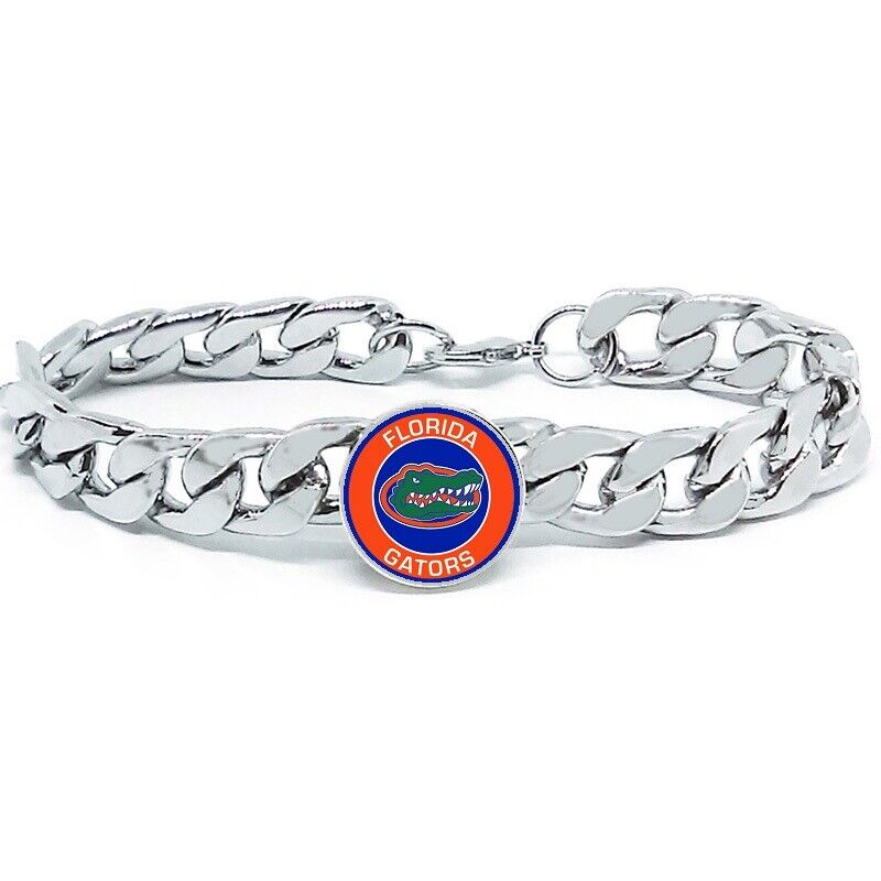 Florida Gators Mens Link Chain Bracelet University State College Gift D4