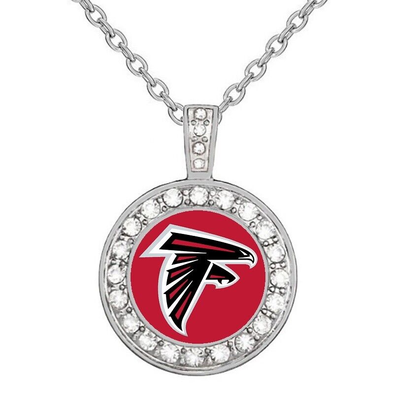 Atlanta Falcons Elegant Womens 925 Sterling Silver Necklace Football Gift D18