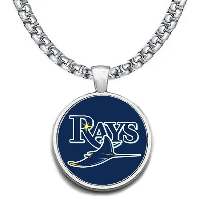 Large Tampa Bay Rays Necklace Stainless Steel Chain Baseball Free Ship' D30