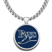 Large Tampa Bay Rays Necklace Stainless Steel Chain Baseball Free Ship' D30