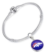 Denver Broncos Womens Sterling Silver Snake Link Bracelet Football Gift D13