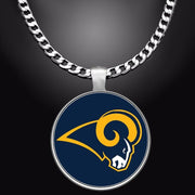 Spec. Los Angeles Rams Mens Womens 24" Stainless Steel Chain Pendant Necklace D5