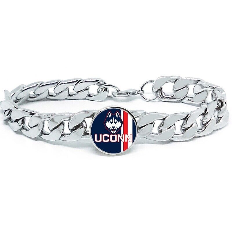 Uconn Huskies Mens Womens Link Chain Bracelet Jewelry Gift D4
