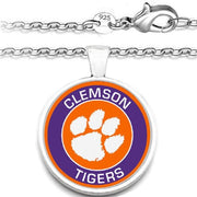 Clemson Tigers Mens Womens 925 Sterling Chain Necklace University A1