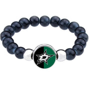 Special Dallas Stars Women'S Men'S Black Beaded Bracelet W Gift Pkg D1