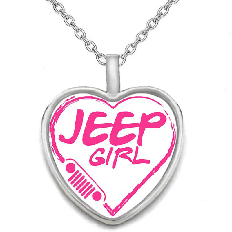 Jeep Girl Women's 925 Sterling Silver Necklace With Pendant Wrangler Gift