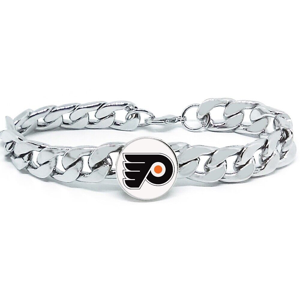Philadelphia Flyers Hockey Gift Men'S Women'S Stainless Steel Bracelet Giftpg D4