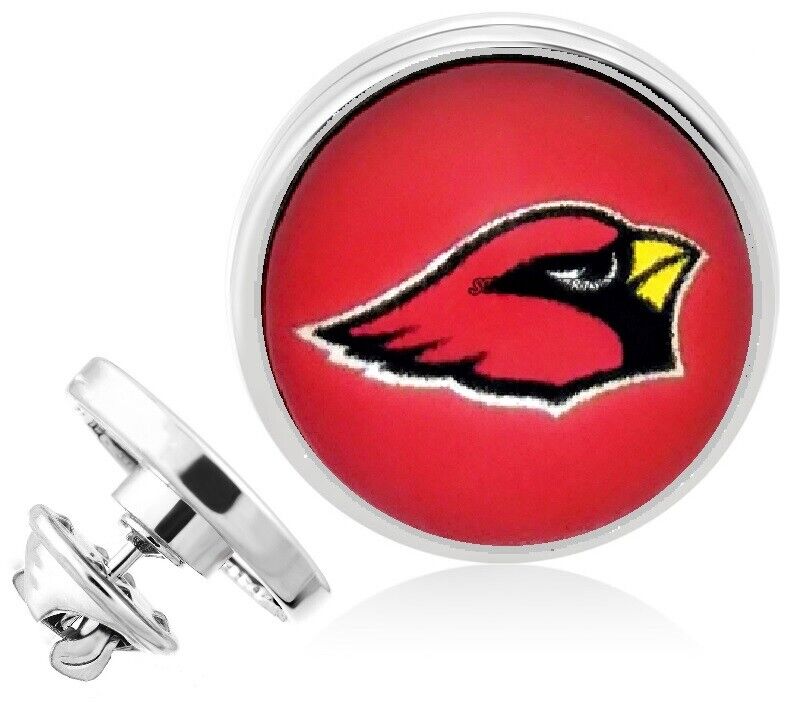 Arizona Cardinals Silver Pin Lapel Broach Football Team Gift W Gift Pkg D23