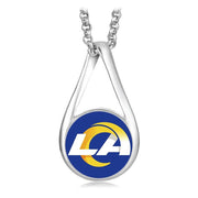 New Los Angeles Rams Womens Sterling Silver Link Chain Necklace With Pendant D28
