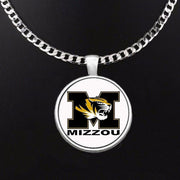 Missouri Mizzou Tigers Mens Womens 24" Stainless Steel Chain Pendant Necklace D5