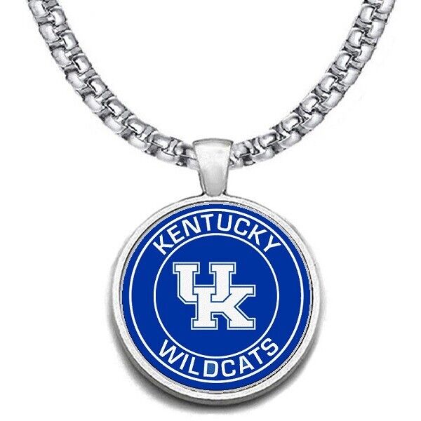 Large Kentucky Wildcats Mens 24" Chain Stainless Pendant Necklace Free Ship' D30