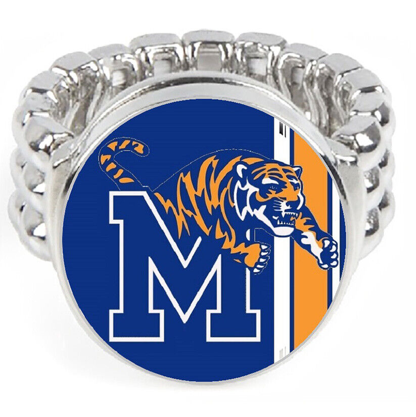 Memphis Tigers Mens Womens Ring Fits All University Football Jewelry Gift D2