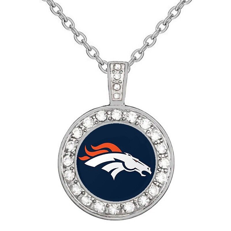 Denver Broncos Elegant Women'S 925 Sterling Silver Necklace Football Gift D18