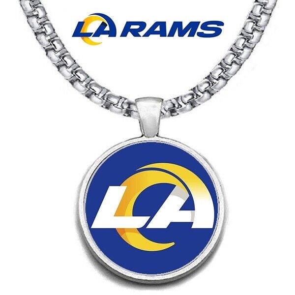 Special Large Los Angeles Rams Necklace Stainless Steel Chain Free Ship' D30