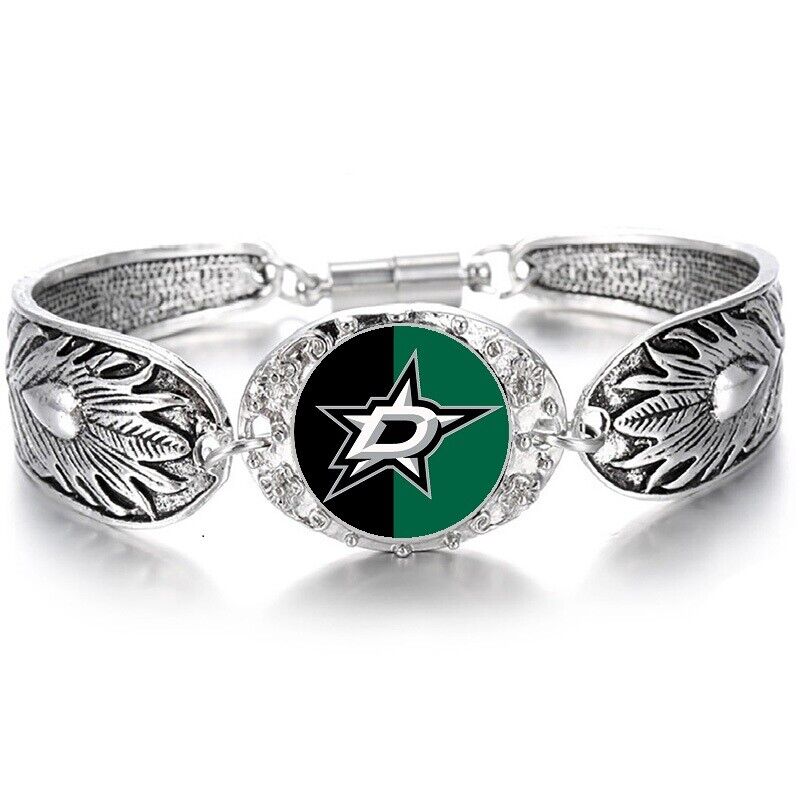 Special Dallas Stars Hockey Fan Gift Women'S Sterling Silver Bracelet D3