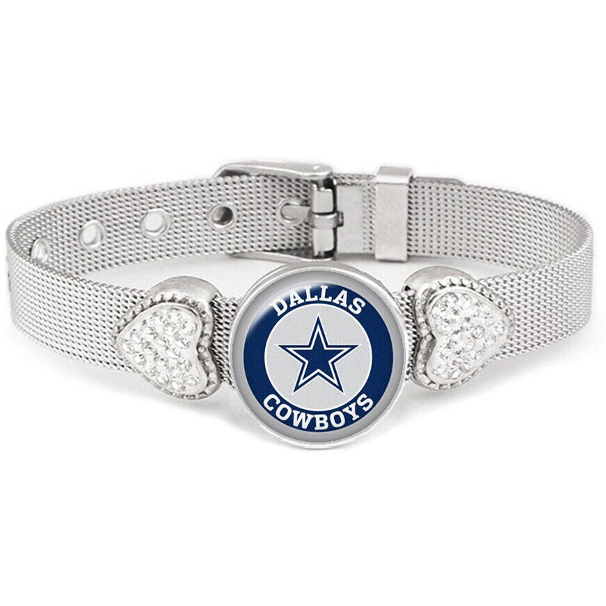 Special Dallas Cowboys Women'S Adjustable Silver Bracelet Jewelry Gift D26