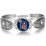 Special Detroit Tigers Women'S Sterling Silver Bracelet Baseball W Gift Pkg D3