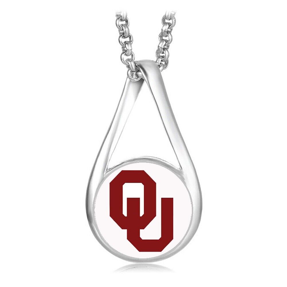 Ou Oklahoma Sooners Womens Sterling Silver Necklace University Gift D28Lwb