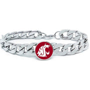 Washington State Cougars Mens Womens Link Chain Bracelet Jewelry Gift D4